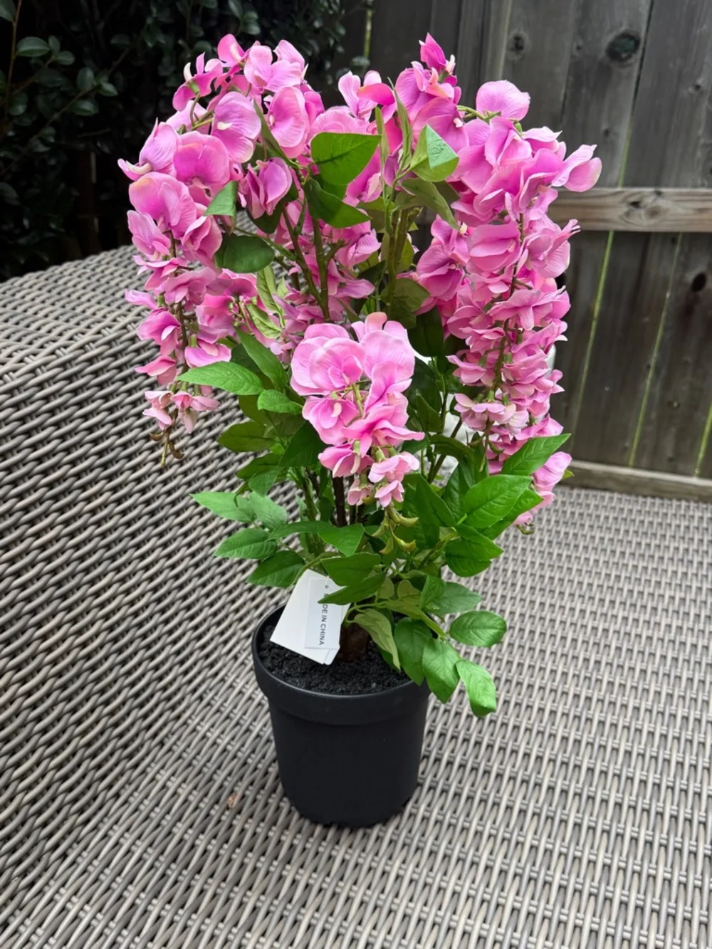 Pink Artificial Hydrangea Potted Plant - NWT